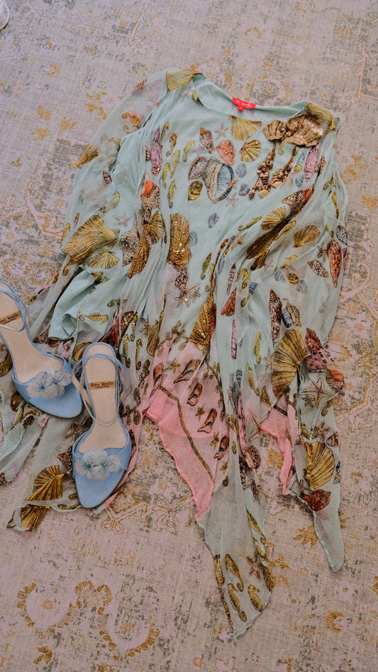Rene Derhy Ocean poncho (M-L)