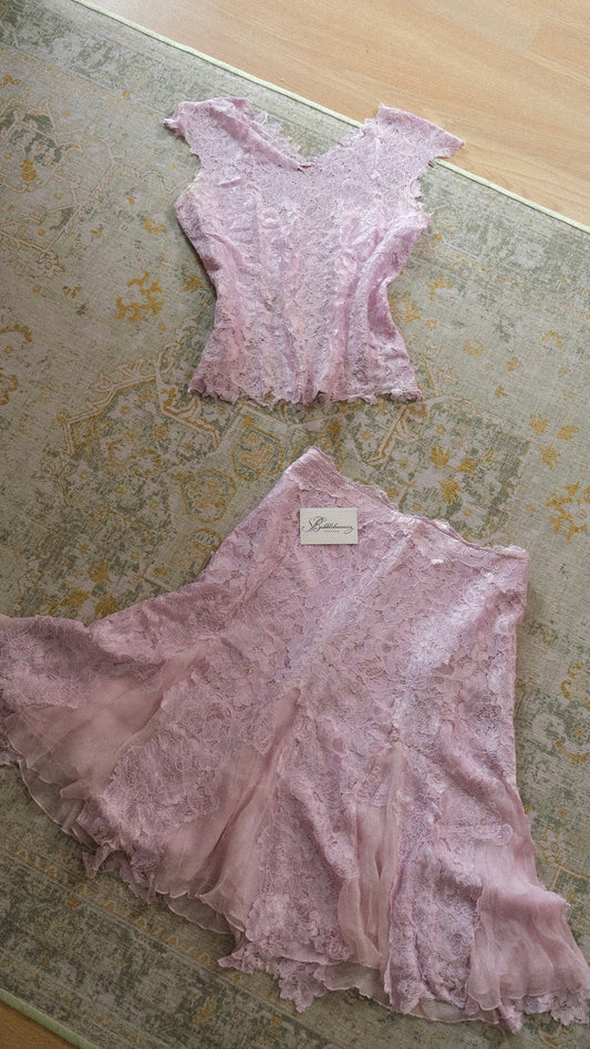 Vintage Italian lilac 2 piece set (M-L)