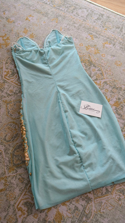 Vintage Miami hand-painted siren dress (XS)