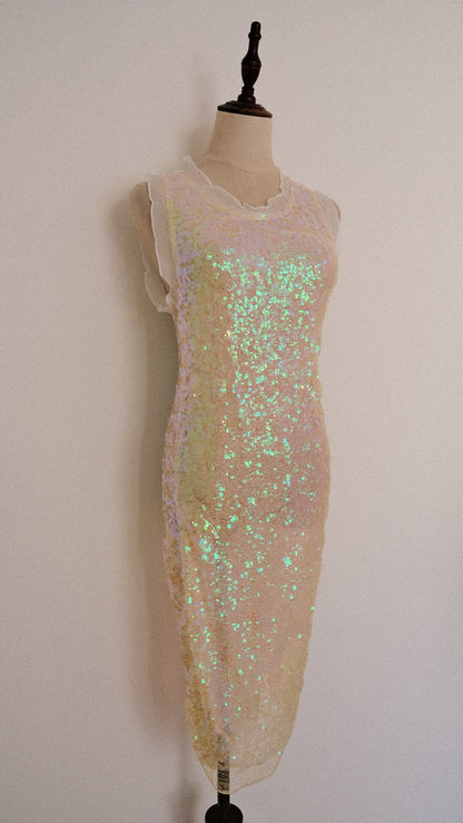 Seafoam Sequin dress (S)