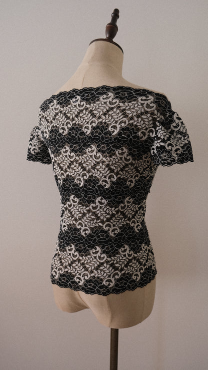 Chantal Thomass lace top with cutout (S-M)