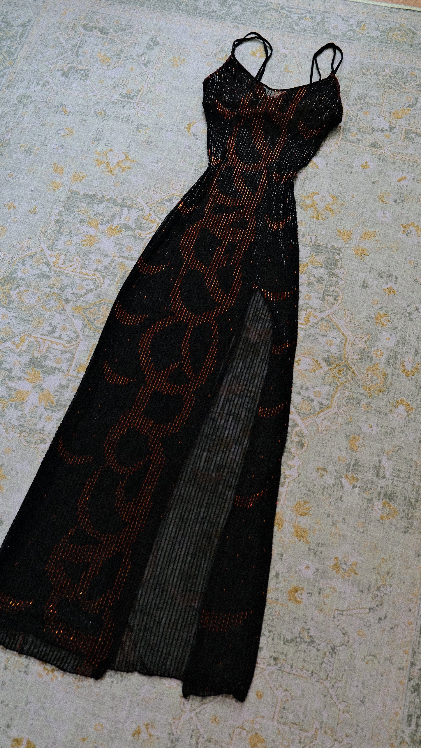 Italian sheer Ember dress (S)