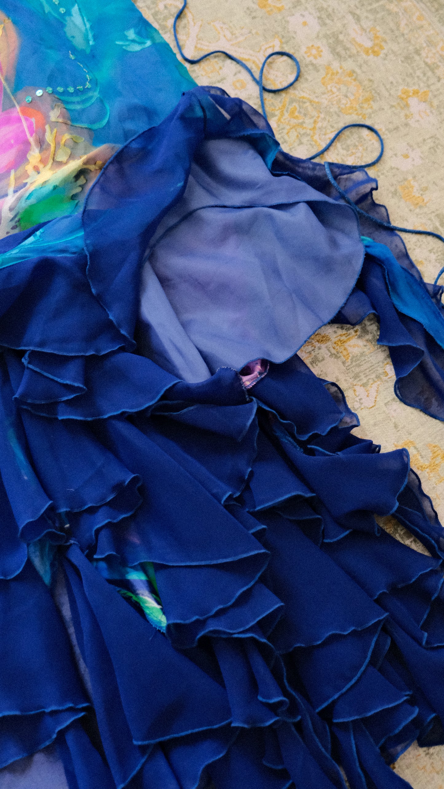 Marine Blossom dress (S-M)