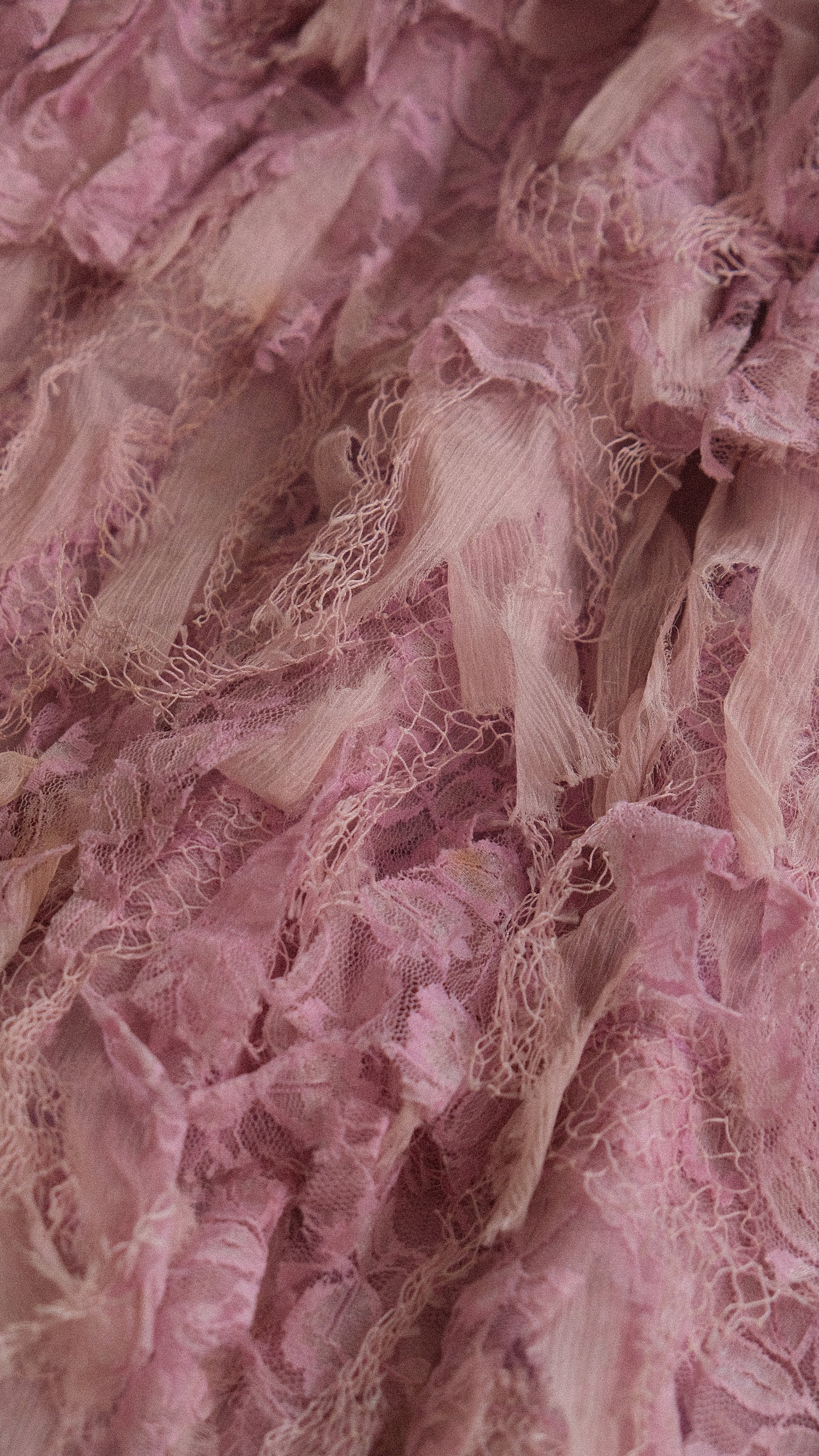 Vintage lilac flamingo ruffle dress (S-M)