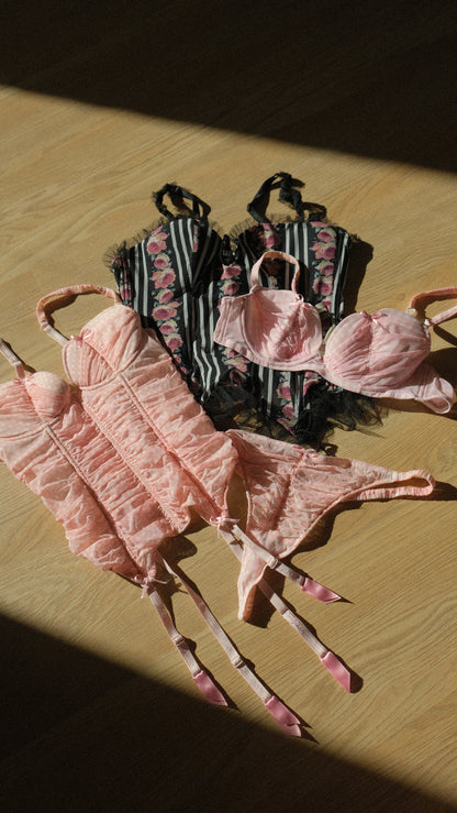 Chantal Thomass pink gingham bra (75A/34A)