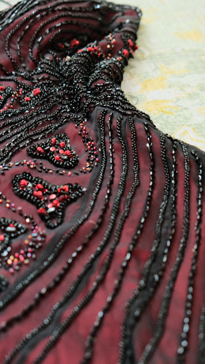 Crimson Rose dress (S/M, M)
