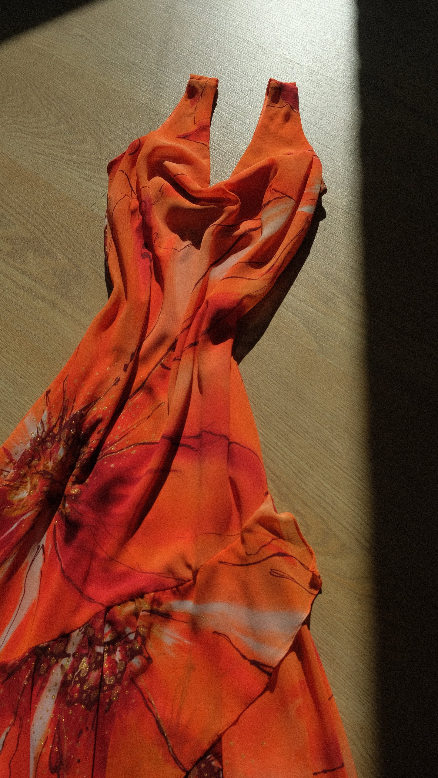 Vintage tropical floral dress (S-M)