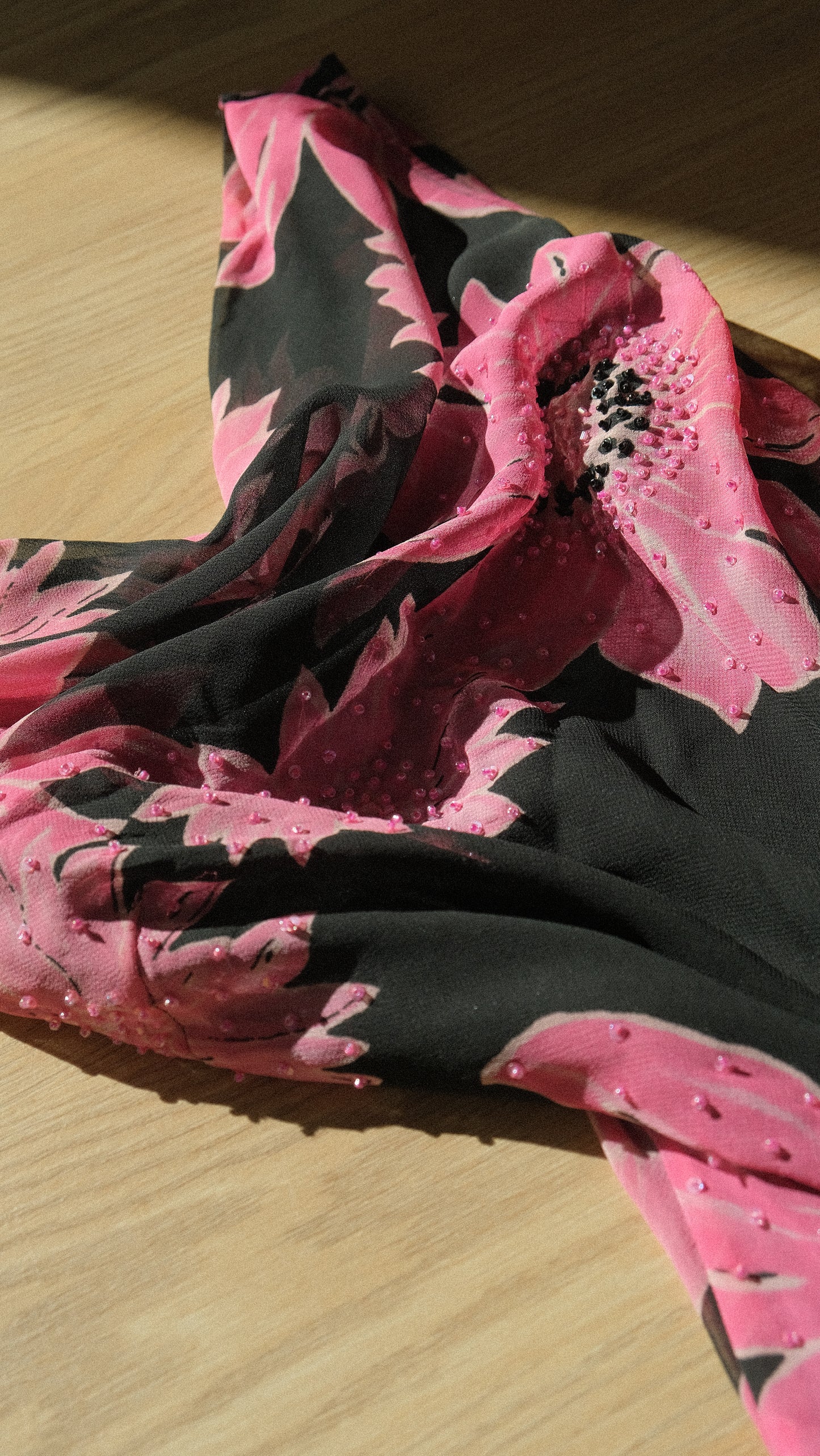 Hotpink floral summer dress (M-XL)