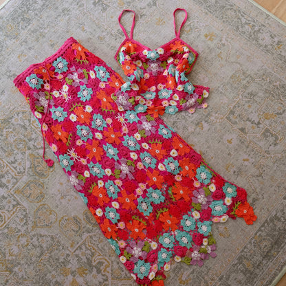 Rare vintage Karen Millen floral 2 piece set (S-M)