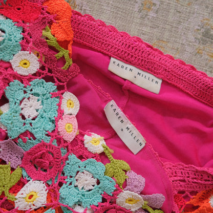 Rare vintage Karen Millen floral 2 piece set (S-M)