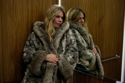 Faux Fur Autumn jacket (S-M)