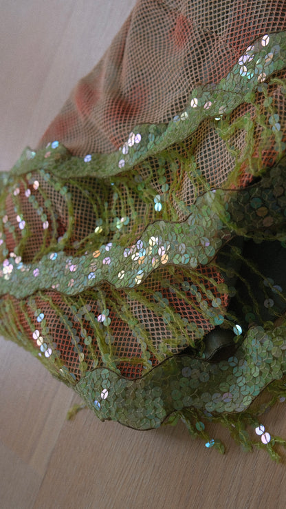 Mint green mermaid bustier (L-XL)