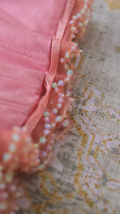 Just Cavalli pink bustier top (S-M)