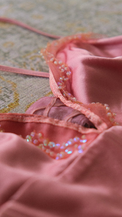 Just Cavalli pink bustier top (S-M)