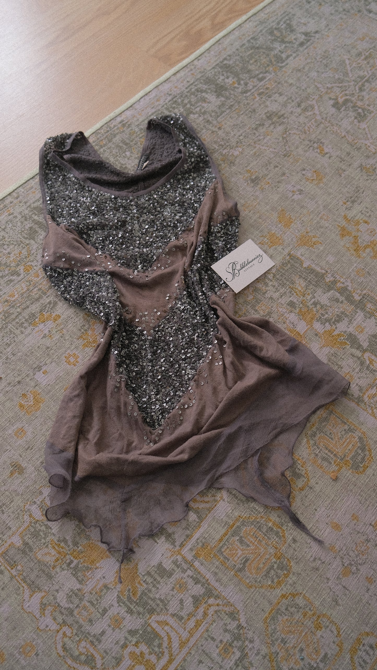 Vintage sequin fairy top (M)