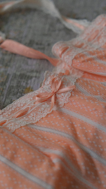 Chantal Thomass salmon pink bustier (32B/70B)