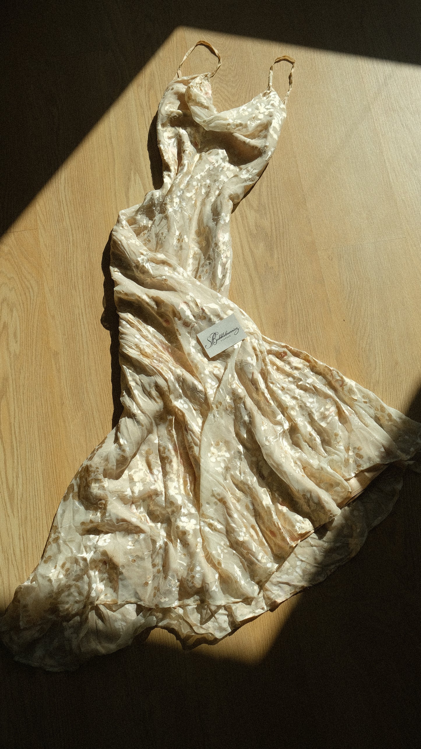 Vintage Monsoon ivory dress (M-L)