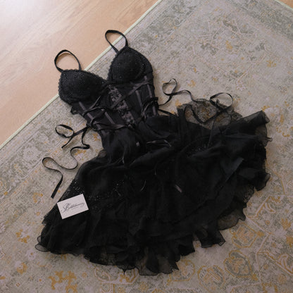 Vintage silk ballerina dress (S/M)