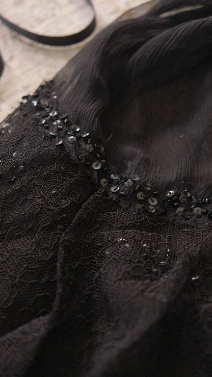 Vintage silk ballerina dress (S/M)