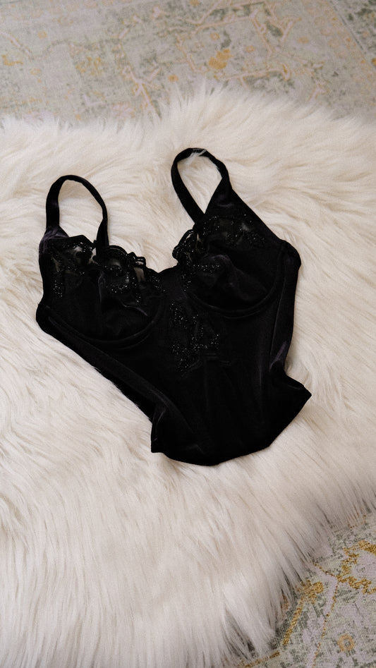 La Perla velours corset (34B/75B)