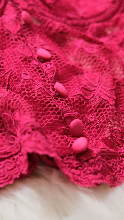 Hotpink Dentelle corset (70B/32B)