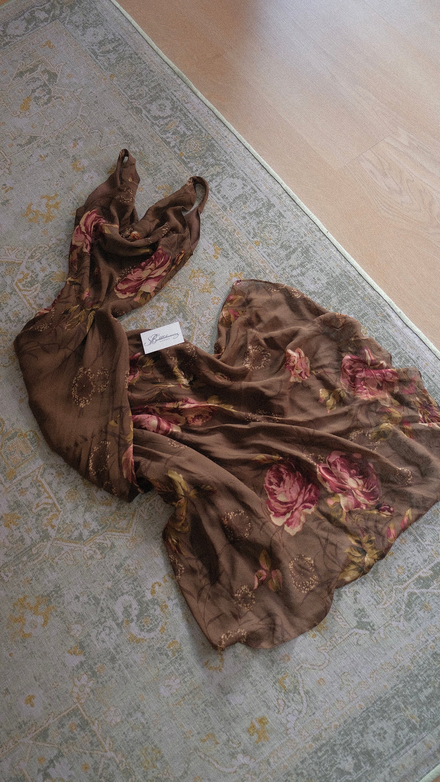 Vintage floral summer dress (S-M)