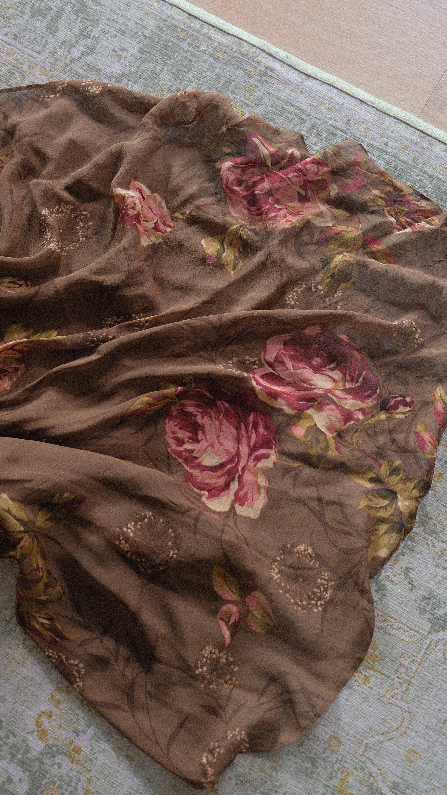 Vintage floral summer dress (S-M)