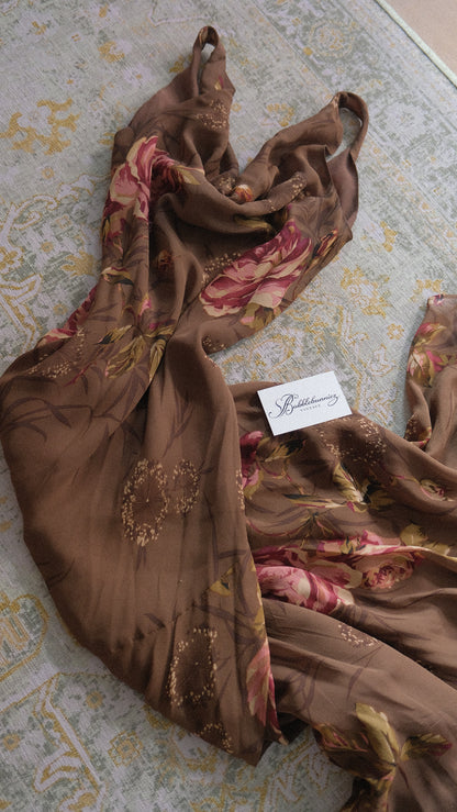 Vintage floral summer dress (S-M)