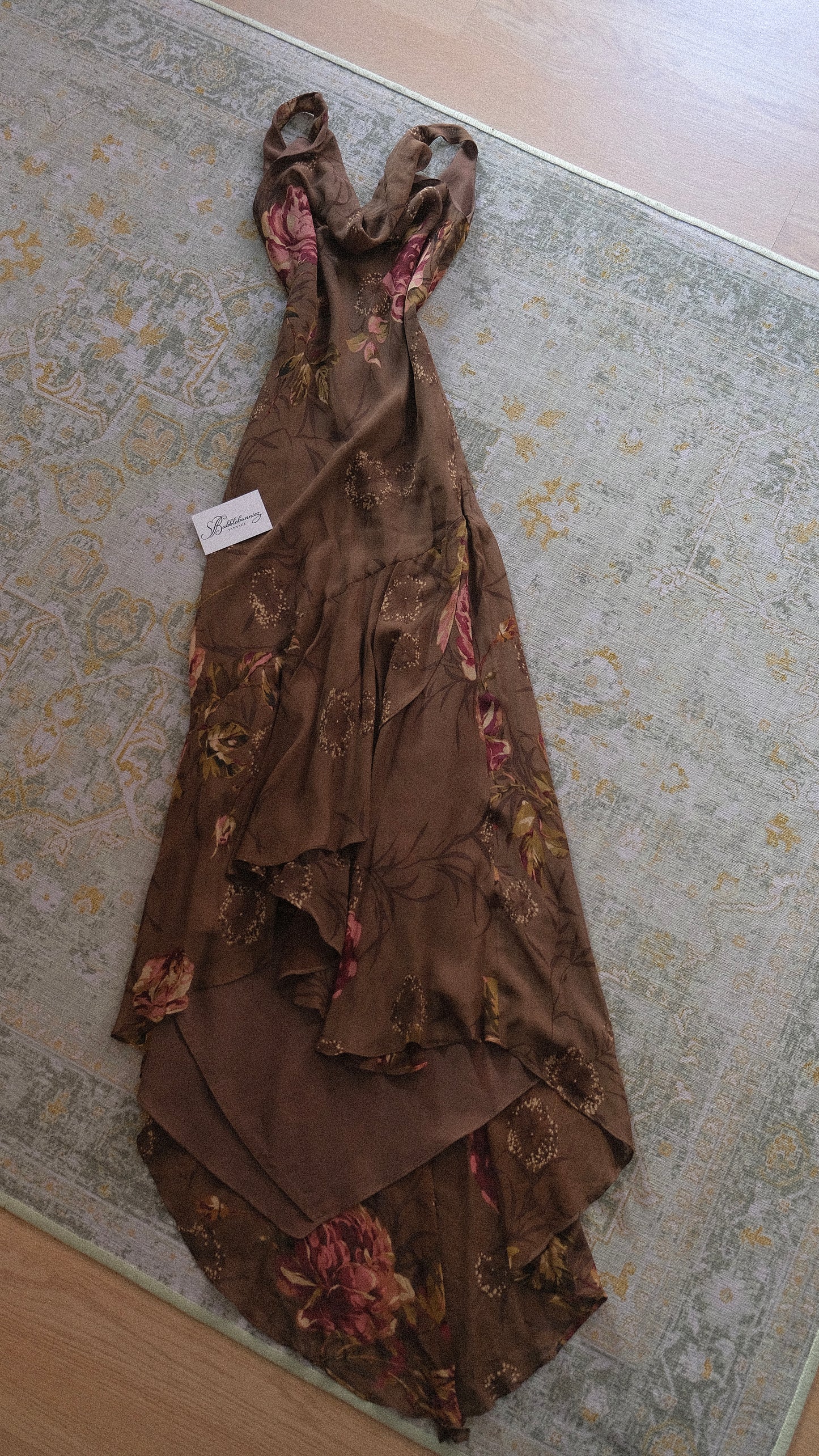 Vintage floral summer dress (S-M)