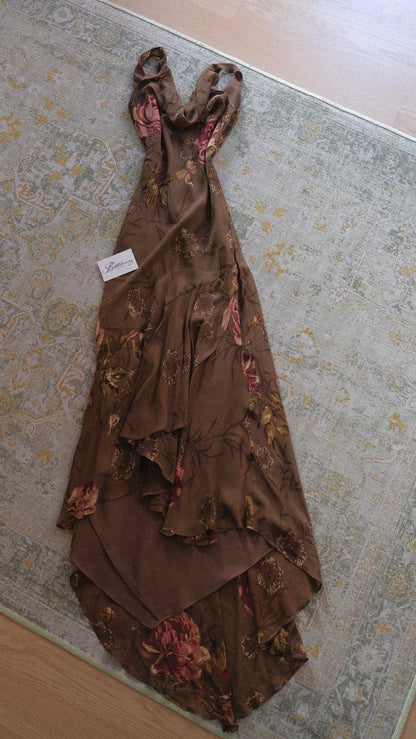 Vintage floral summer dress (S-M)