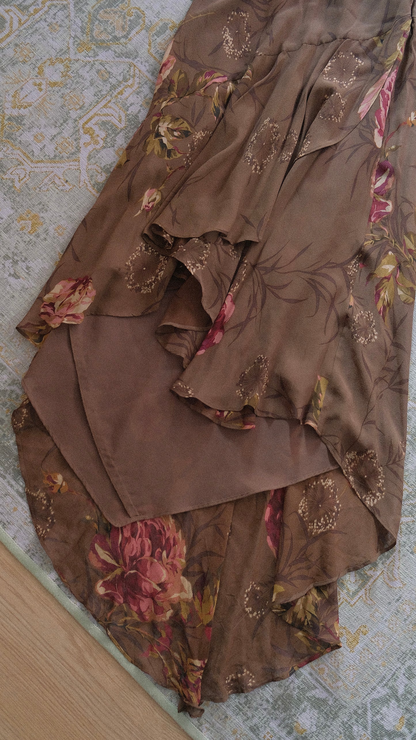 Vintage floral summer dress (S-M)