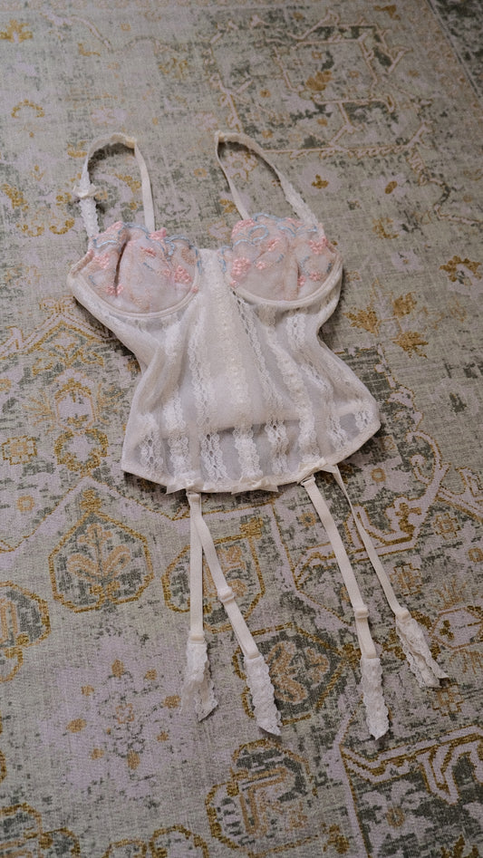 Vintage Dentelle corset (70B/32B)