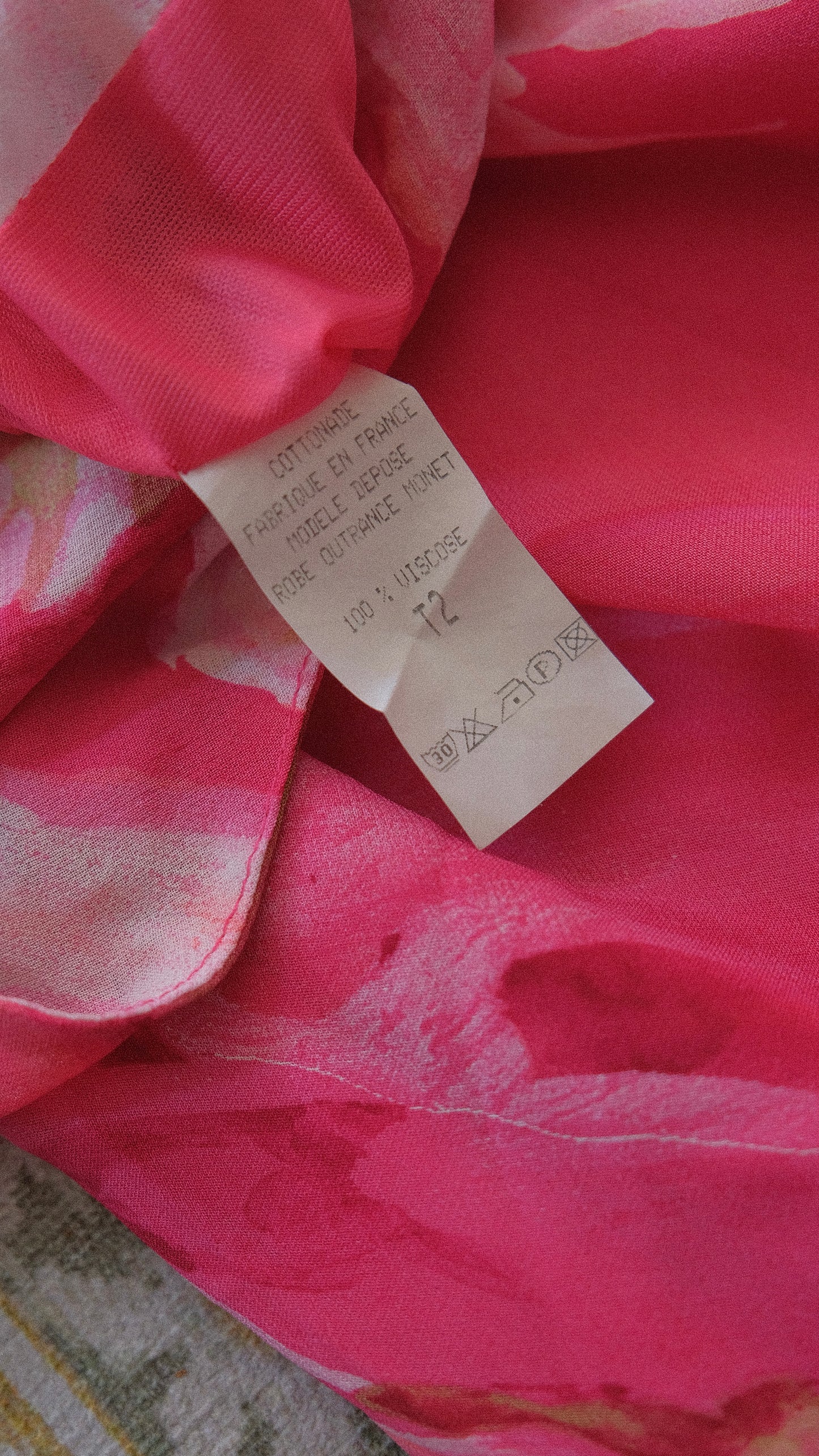 Hotpink floral summer dress (M)