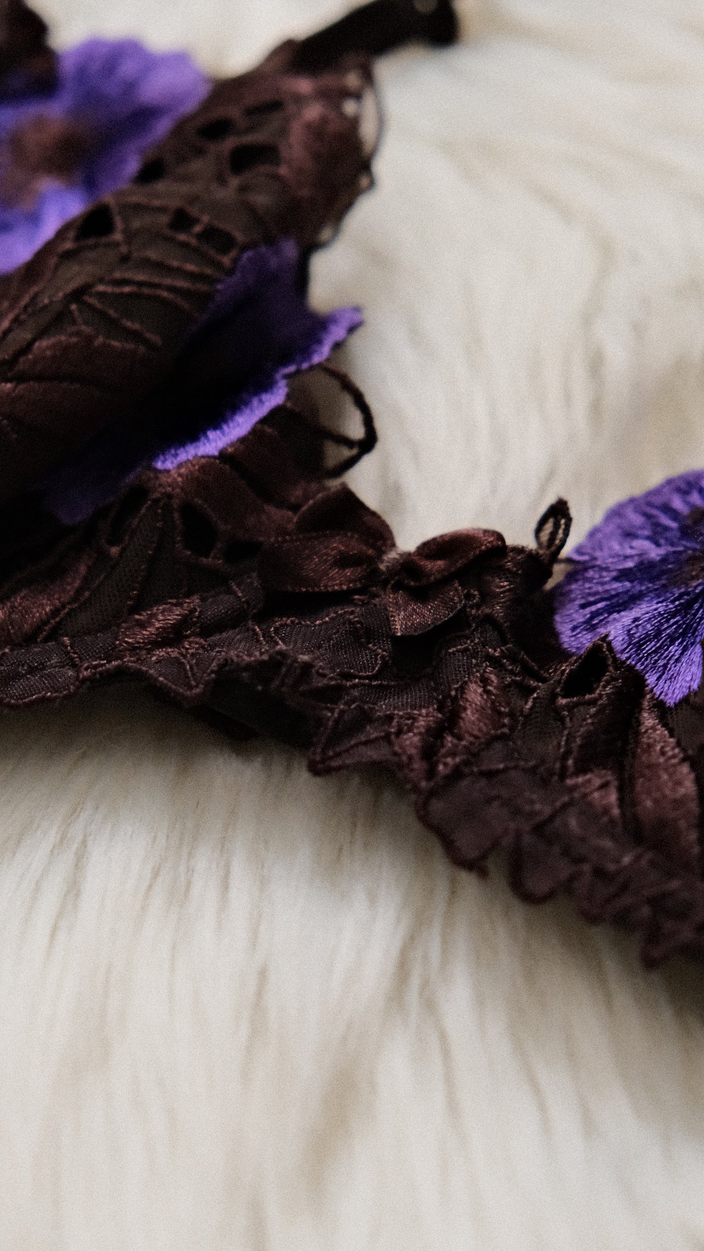 Vintage French Floral bra (75/34, B/C)