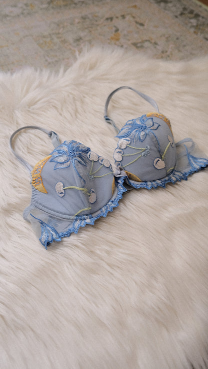 French babyblue Cherry bra (34C/75C)