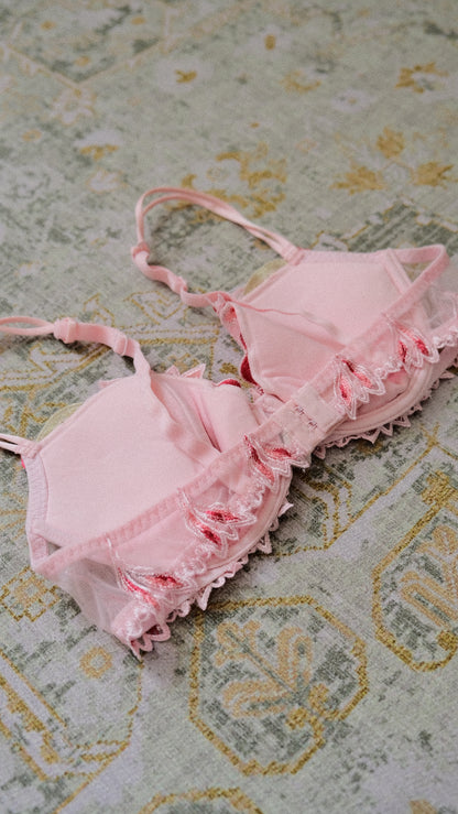 Cherry Pink French bra (34C/75C)