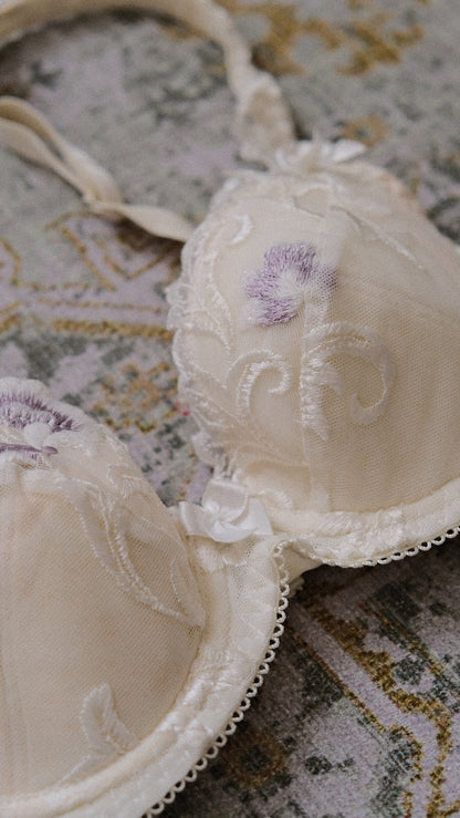 Fairytale Wisteria Floral bra (70A/32A)
