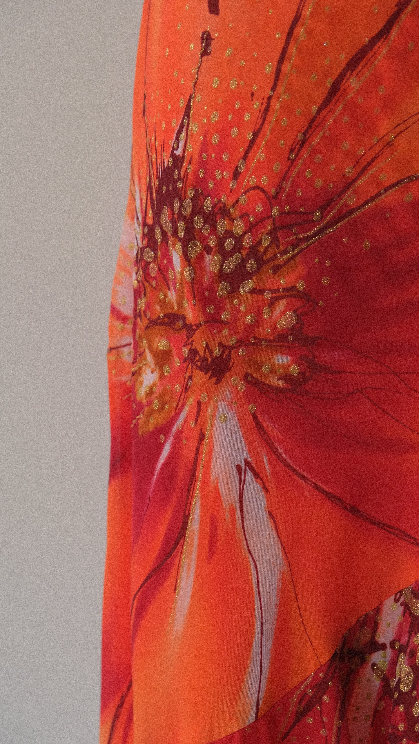 Vintage tropical floral dress (S-M)