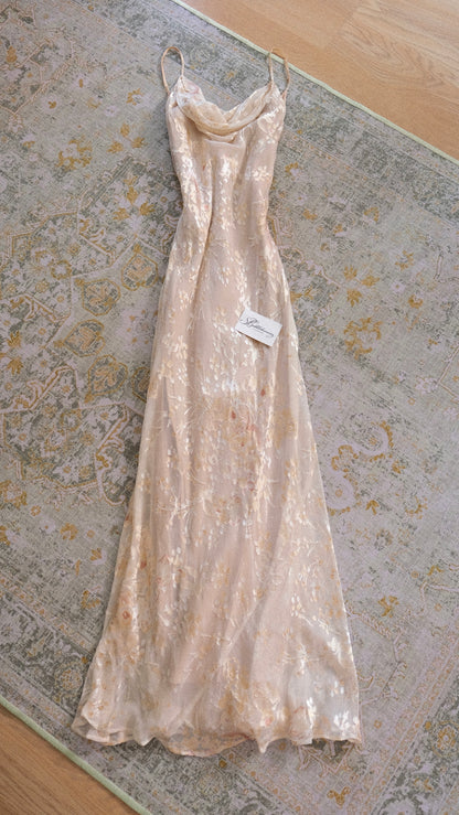 Vintage Monsoon ivory dress (M-L)