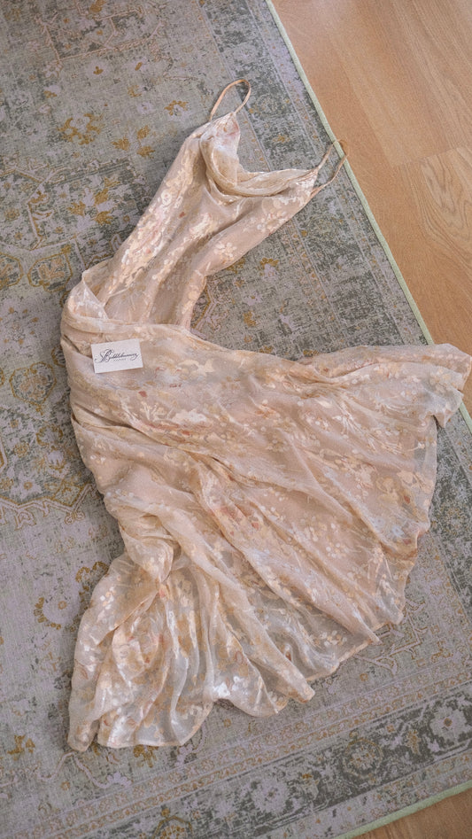 Vintage Monsoon ivory dress (M-L)