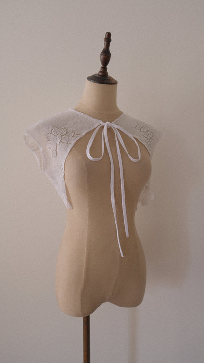 Bridal white lace bolero (XS-M)