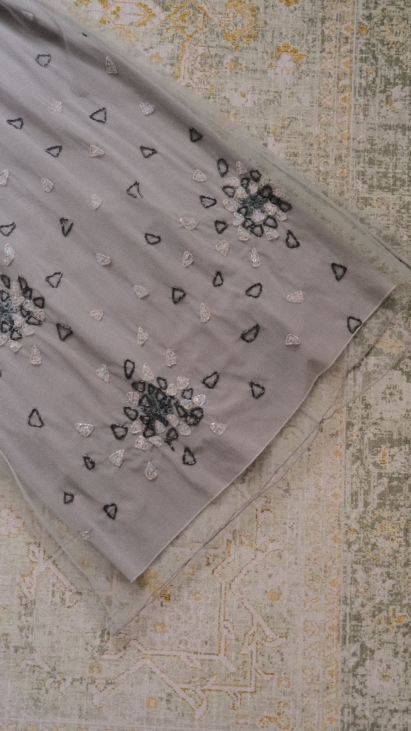 Dove Grey sheer dress (M-L)
