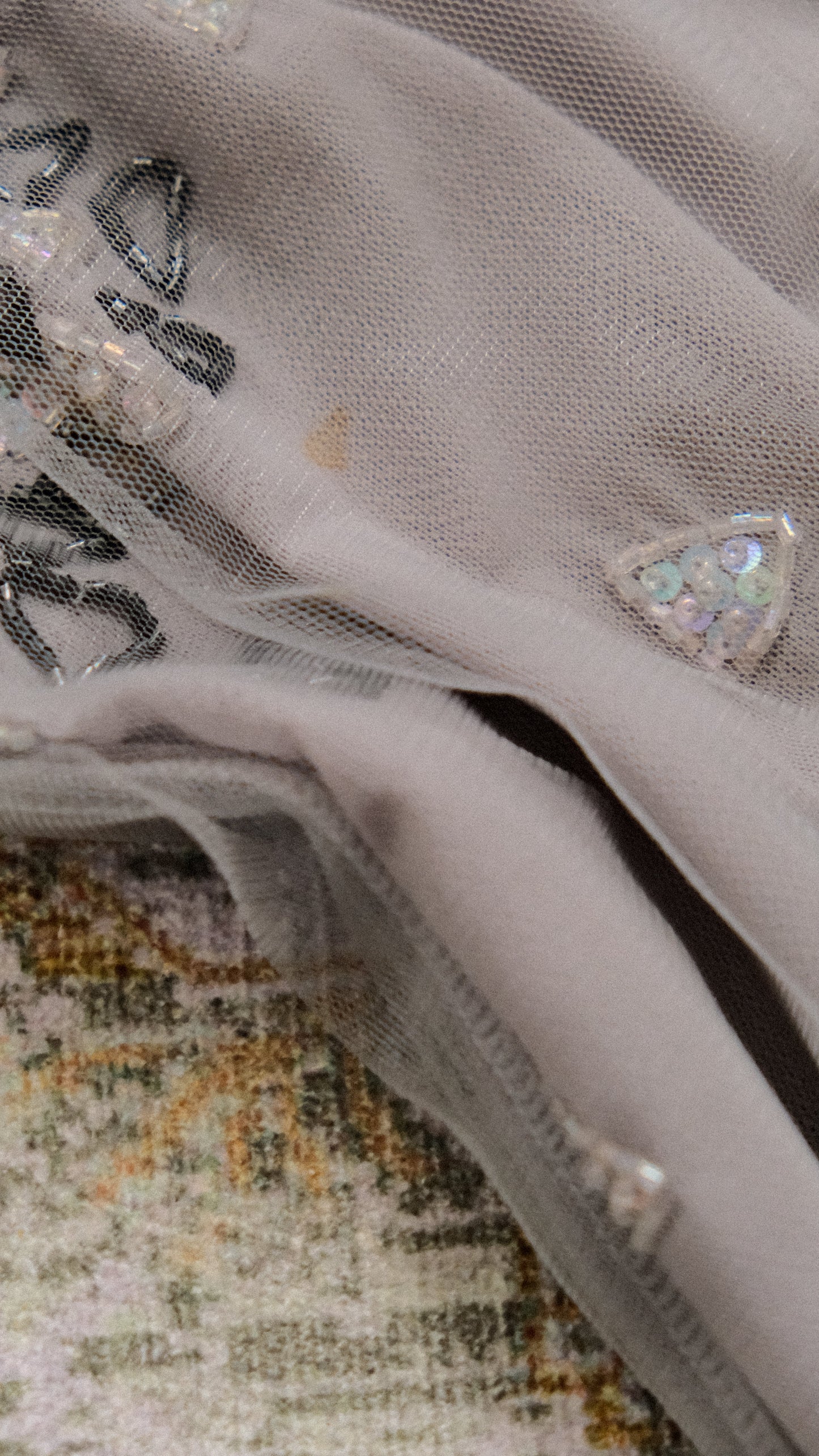 Dove Grey sheer dress (M-L)