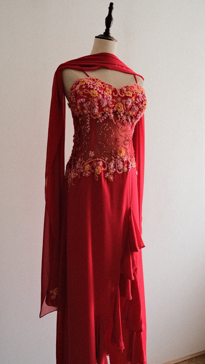 Rouge Serenade dress (S/M, M)