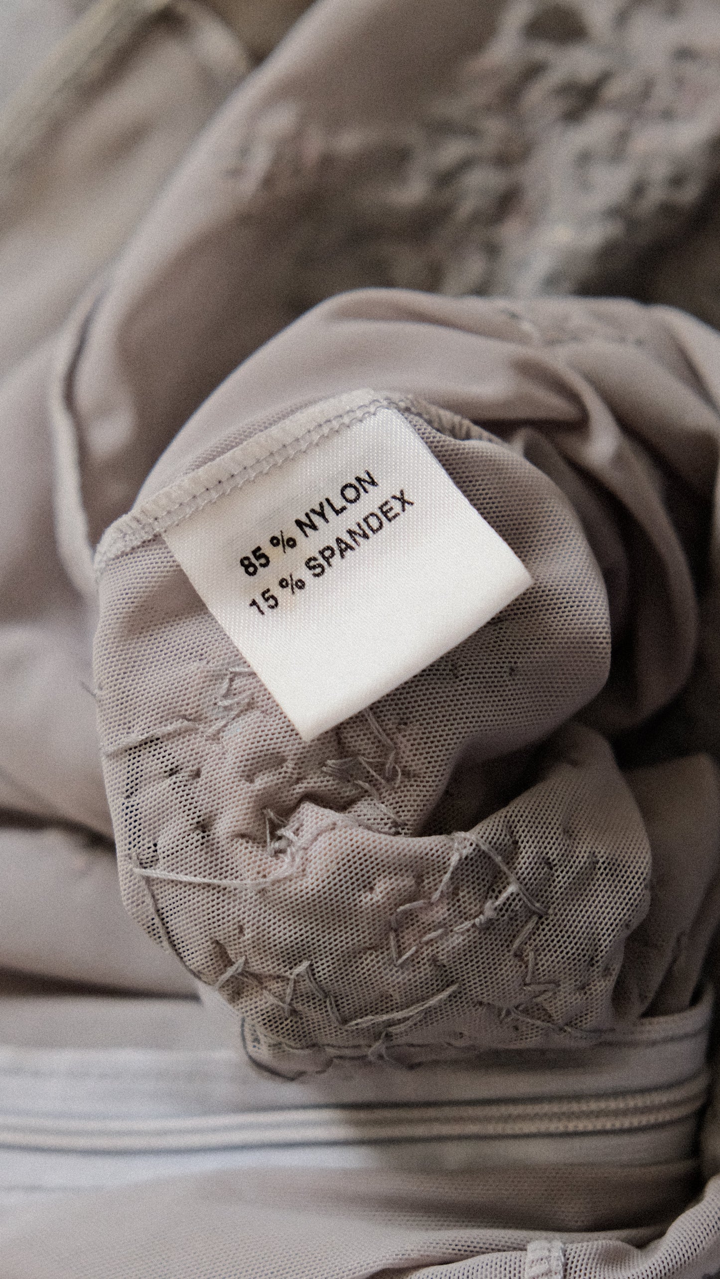 Dove Grey sheer dress (M-L)