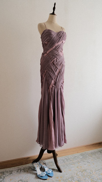 Dusky Rose dress (S)