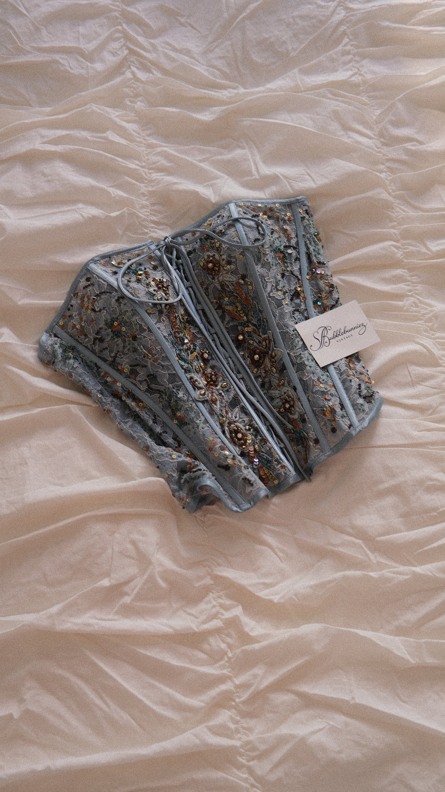 Vintage French mermaid bustier (S/M)