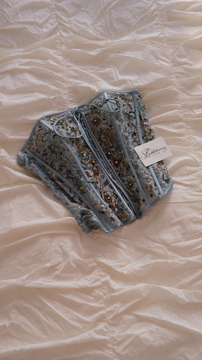 Vintage French mermaid bustier (S/M)