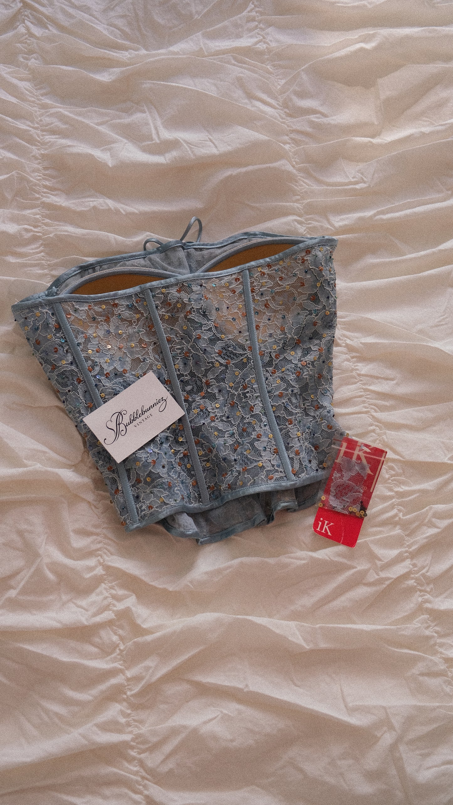 Vintage French mermaid bustier (S/M)