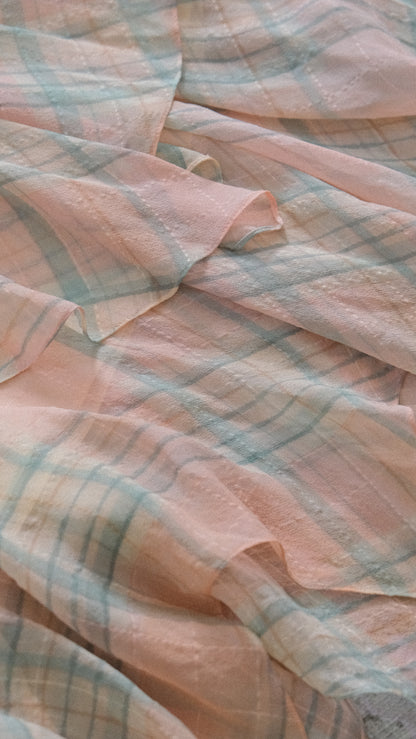 Vintage Polo Ralph Lauren soft pink plaid dress (S/M-M)